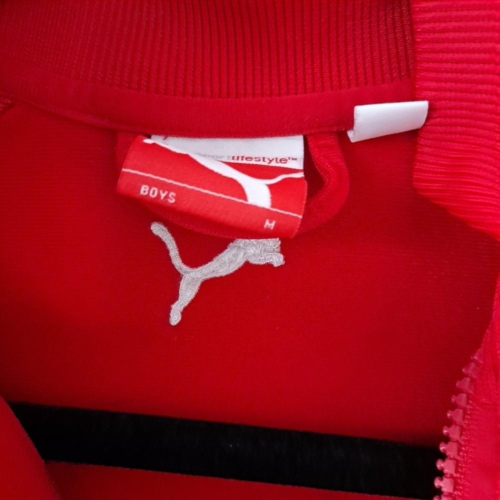 Boys Red Puma Sweatshirt - Picture 6 of 8
